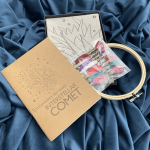 James Tovey, UK artist and embroidery kit designer’s latest creation is the Insterstellar Comet - inspired by 3I/ATLAS, first sighted by a telescope in Chile July 2025