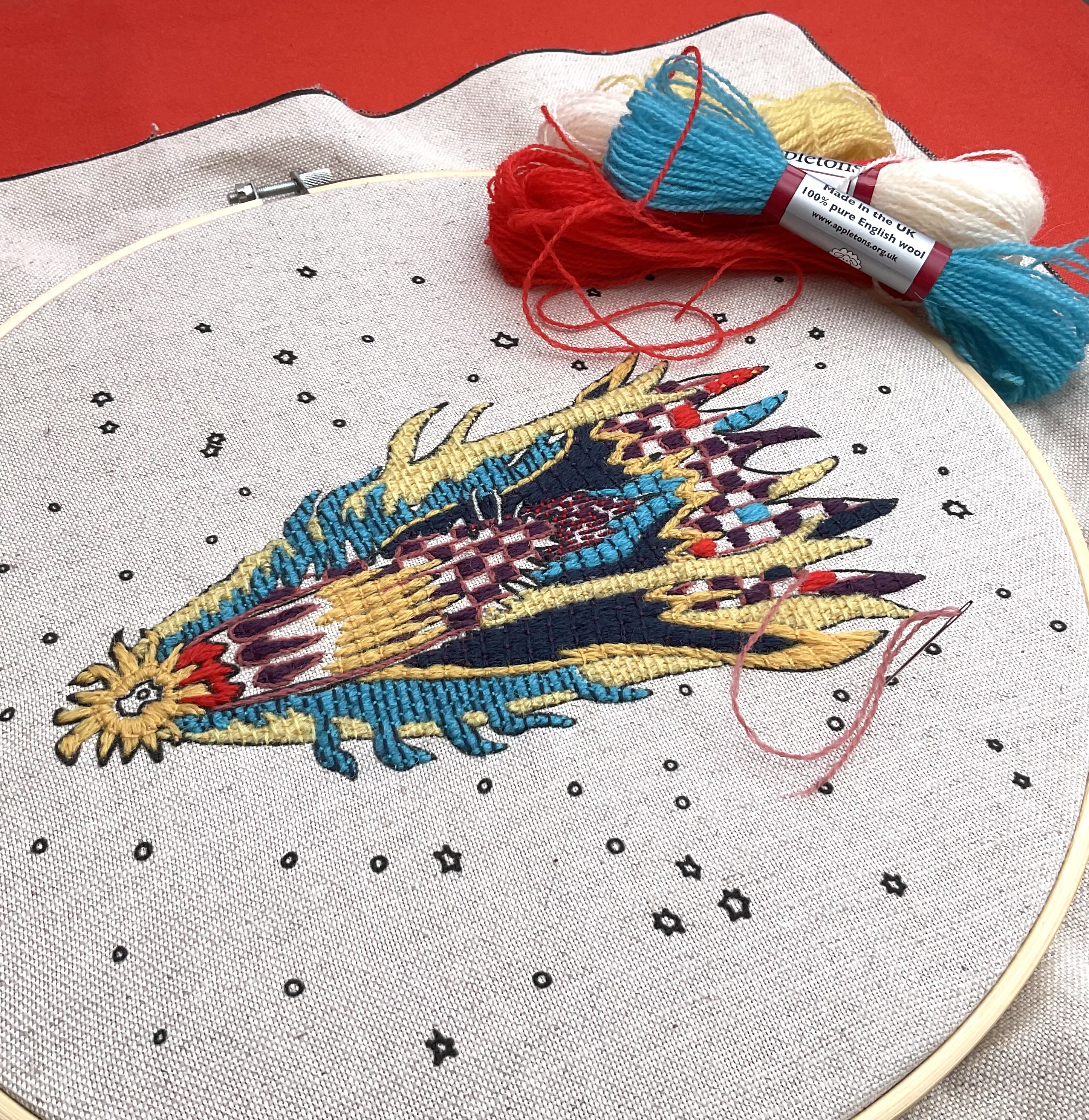 Come to Peterborough Museum for a workshop on Bayeux stitch on 8th August. £55.